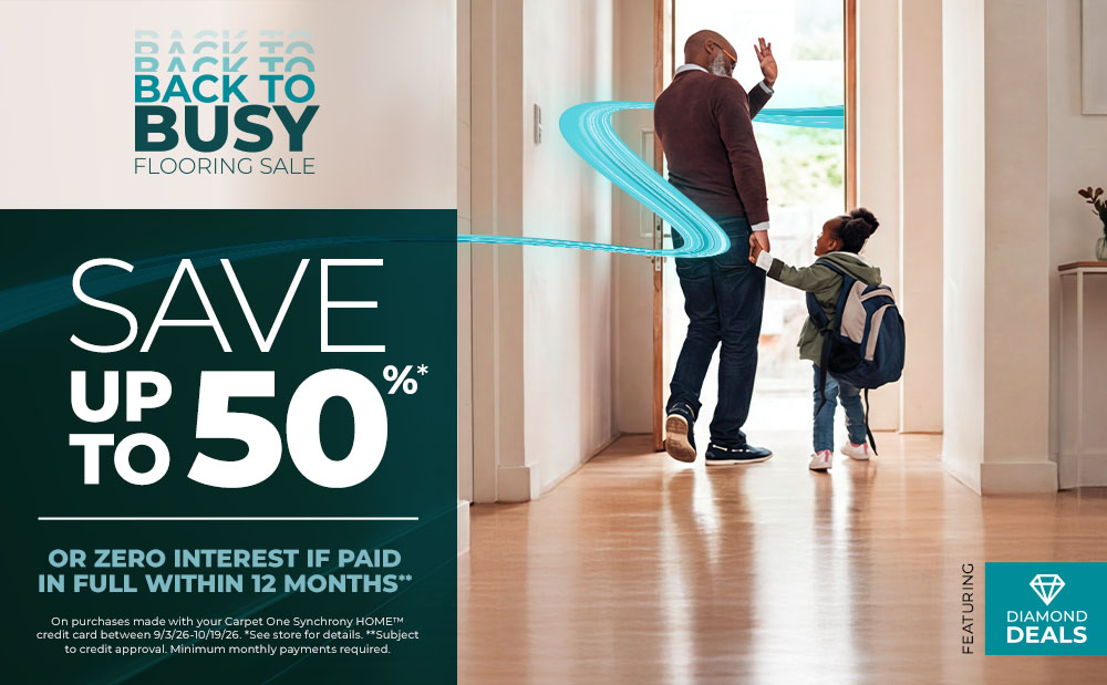 Save $1,000 off your new floors when you trade in your old ones